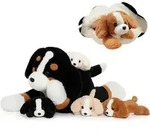 Berner Sennenhund Kuscheltier XXL mit 4 Babys im Bauch, Pl&uuml;schtier Hund mit...