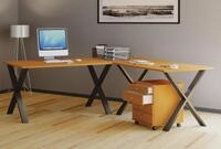 VCM VCM Holz Schreibtisch | Eckschreibtisch schlicht | 190x130 | L Form links...