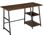 tectake&reg; Schreibtisch Paisley 120 x 50 x 73,5 cm - Dunkelbraun