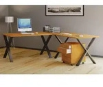 VCM VCM Holz Schreibtisch | Eckschreibtisch schlicht | 190x190 | L Form links...