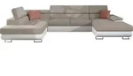 MIRJAN24 Ecksofa Cotere Bis, Bettkasten, U-Form (Soft 017 + Uttario Velvet 2979...
