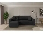 ALTDECOR Ecksofa mit Schlaffunktion und Bettkasten - SENO-L - 249x139x85 - Schwarz -