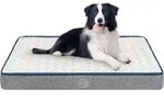 Hundebett L 90x60x7,5cm Grau Orthop&auml;disch Waschbar Wasserdicht Abnehmbarer...