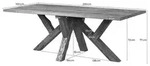 MASSIVMOEBEL24 BASSANO Esstisch #170 220x100x78 Teak natur - Braun
