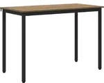 vidaXL Esstische 110 x 55 x 75 cm METALL Rechtwinklig - Braun
