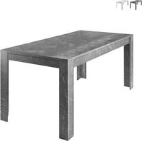 Esstisch 180x90cm modern Marmoroptik Excelsior - Schwarz - Schwarz