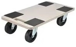 HI Rollbrett mit 4 R&auml;dern Dolly 58x29x1,8 cm Sperrholz