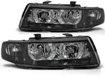 Scheinwerfer Angel Eyes passend f&uuml;r Seat Leon 1M / Toledo 1M Bj. 99-06 Schwarz