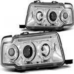 Scheinwerfer Angel Eyes passend f&uuml;r Audi 80 B4 Bj. 91-96 Chrom