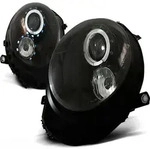 Scheinwerfer Angel Eyes passend f&uuml;r Mini One Cooper Bj. 06-14 Schwarz