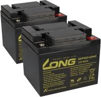 Akku-Satz 24V 50Ah mit 2x Kung Long WP50-12NE f&uuml;r Jansen DL-24800 E-Mobil