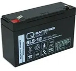 Q-Batteries 6LS-12 6V 12Ah Blei-Vlies Akku / AGM VRLA mit VdS