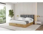 ALTDECOR Polsterbett mit Bettkasten - ENZO2 - 180x200 - Dunkelgrau - Bett ohne