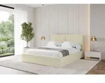 ALTDECOR Polsterbett mit Bettkasten - VANTO - 160x200 - Beige - Bett ohne Matratze,