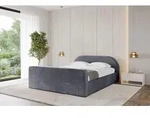 ALTDECOR Polsterbett mit Bettkasten - TIVON-Z-v1 - 200x200 - Dunkelgrau - Bett mit