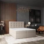 Masseno Boxspringbett PALMA 160x200 cm Komplett-Set mit Bonell Matratze und Topper,