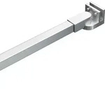 vidaXL Duschwand-Stabilisierungsstange Edelstahl 57,5 cm - Silber