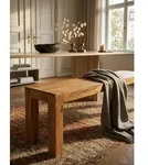 Esszimmer Sitzbank MUMBAI Massiv-Holz Akazie 180 x 45 x 35 cm Holz-Bank...