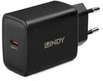 LINDY USB Typ C PD GaN Charger 65W, schwarz - Schwarz