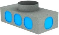 Kermi x-well Verteiler/Sammler - Silber