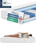 AM Qualit&auml;tsmatratzen | ergonomische 7-Zonen Taschenfederkernmatratze | 90x200...