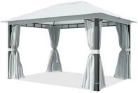 TOOLPORT Gartenpavillon 3x4 m ca. 220g/m&sup2; Dachplane Pavillon mit 4 Seitenteilen und