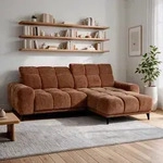 Ecksofa L-Form MARCO MINI 275 x 182 cm Rechte, Modernes Sofa mit elektrische