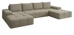 MIRJAN24 Ecksofa Tonseo U, Stilvoll U-Form Sofa mit Schlaffunktion und Bettkasten,