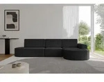 ALTDECOR Ecksofa mit Schlaffunktion und Bettkasten - MARI-L2-S - 368X167X85 - Schwarz