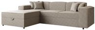 MIRJAN24 Ecksofa Santos L Boucle, L-Form Eckcouch mit Schlaffunktion und...