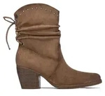 REFRESH - Cowboystiefel Camper Boots Damen Taupe - Bequeme und vielseitige...