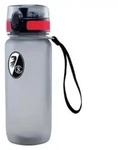 SC Freiburg Sport-Trinkflasche 650ml, BPA-freies Tritan, 8 cm Durchmesser