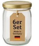 BigDean 6 St&uuml;ck Overnight Oats Gl&auml;ser Extra gro&szlig;e &Ouml;ffnung - 1 Liter die perfekten