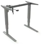STIER Elektrisch h&ouml;henverstellbares Gestell 501-43 Silber f&uuml;r 100x80 cm Platte