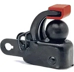 Hebie Anh&auml;ngerkupplung F1 Set Schwarz - 40 kg Anh&auml;ngelast - Sattelst&uuml;tzadapte... -