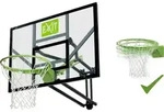 EXIT Galaxy Basketballbrett, mit Dunkring & Netz, Wandmontage, Basketballst&auml;nder,
