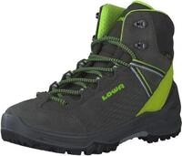LOWA Arco GTX Mid, Unisex, Kind, Anthrazit, Gr&uuml;n, Outdoor-Stiefel, Wandern,