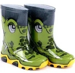 DEMAR Kinder Gummistiefel Regenstiefel reflektierend Stormer Krokodil Tiermotiv...