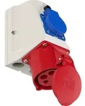 Elso COMBO CEE Wandsteckdose, 32A, 5p, 6h, Schutzkontaktsteckdose, IP44, 1 Stk. -