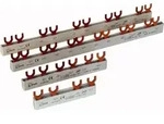 Anschlusssammelschiene 6P 63A 10mm2 Gabel (6 mod.+HI) EVG-3PHAS/6MODUL/HI 216411