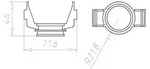 Kaiser Elektro Betonbau Befestigungsadapter B1 Prefix 1-teil f&uuml;r 1202/1204-29 d 32mm