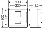 HENSEL Geh&auml;use Mi f&uuml;r Messger&auml;t 96x96mm 4,5TE 2230