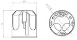 KAISER Hohlwand Daten/Netzwerkdose ECON T74mm 9280-78 10 Stk