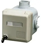 Mennekes CEE-UP-STECKDOSE 400V-5X16A (4185 BESCHR.+SCHLOSS) - Wei&szlig;