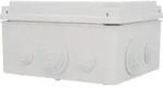 Aufputz- Abzweigdose IP65, mit Schraubdeckel, 165 x 105 x 190 mm, grau - Grau