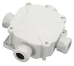 Hermetische Aufputzdose, grau, 75x75 IP67, PAWBOL A.0035
