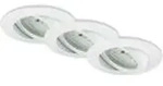 LED Einbauleuchten Dimmbar Schwenkbar 3er Set 5,5 W wei&szlig; Kunststoff Briloner -...