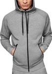 ON Running Zipped Hoodie - Herren Sport Freizeit Jacke Grau 1ME11440423 , M