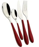 Bugatti Gioia 24-teiliges Set MP107673 - Silber/Dunkelrot