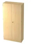b&uuml;m&ouml; office Aktenschrank breit - 5 Ordnerh&ouml;hen - Nachbildung Ahorn - Braun